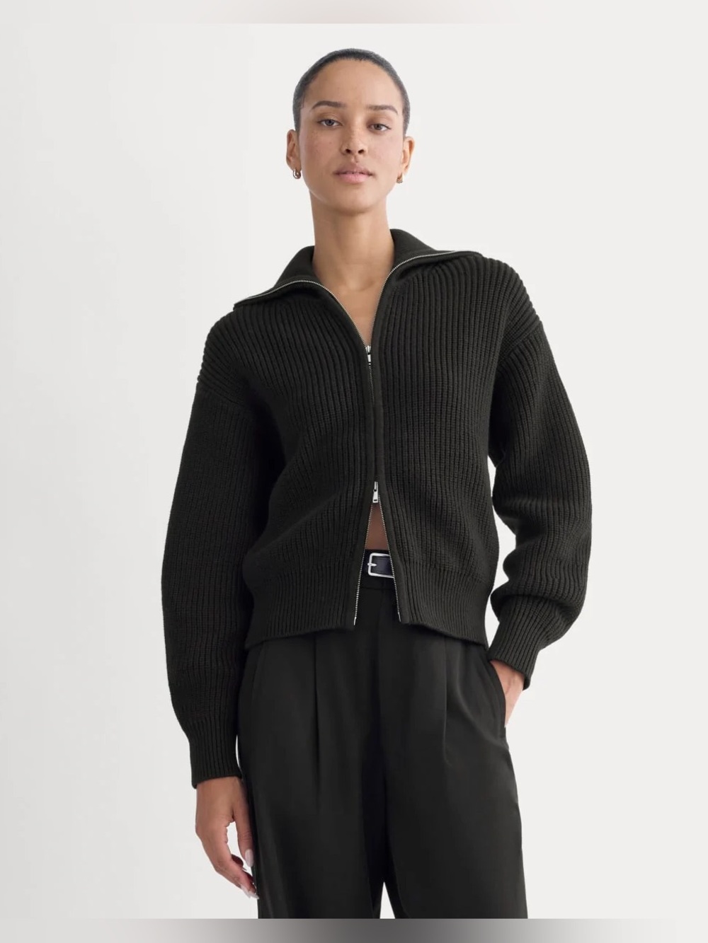 Everlane THE FULL-ZIP SWEATER IN
EVERYDAY COTTON